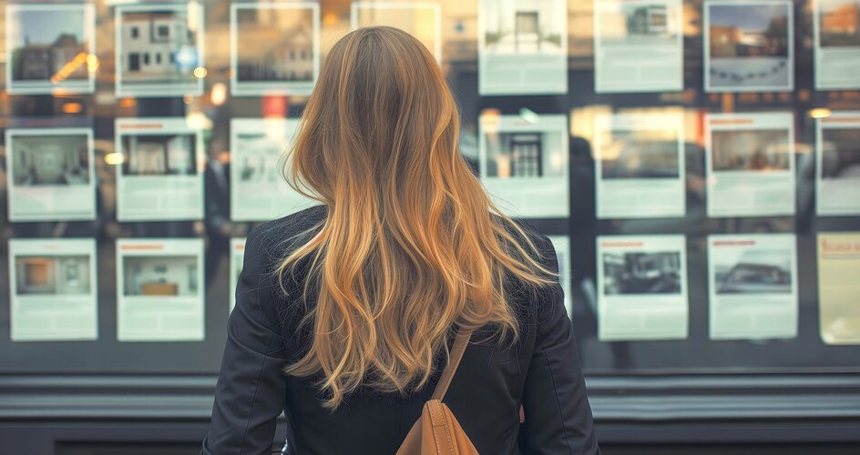 Frau steht vor Schaufenster HEV_90246_83774.jpg